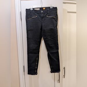 Pilcro Serif Zip Moto Jeans,30